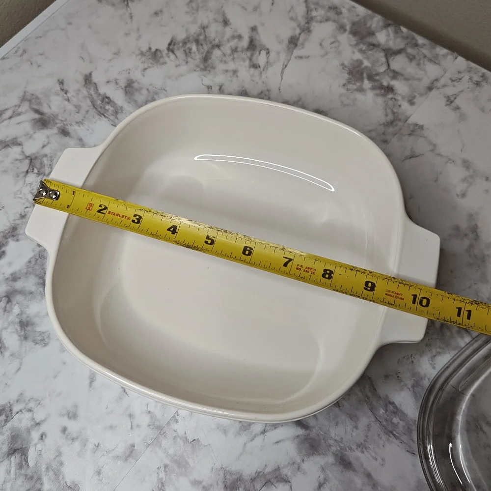 Pyrex Glass Lid Casserole Dish Fruit Design Vintage